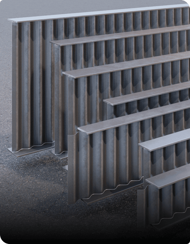 تیر ورق سینوسی